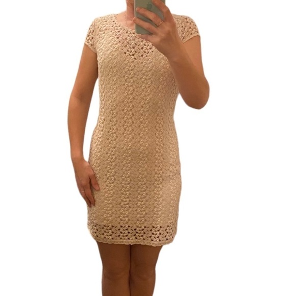 Free People Body icon beautiful cream mini dress . Size S - Picture 1 of 13